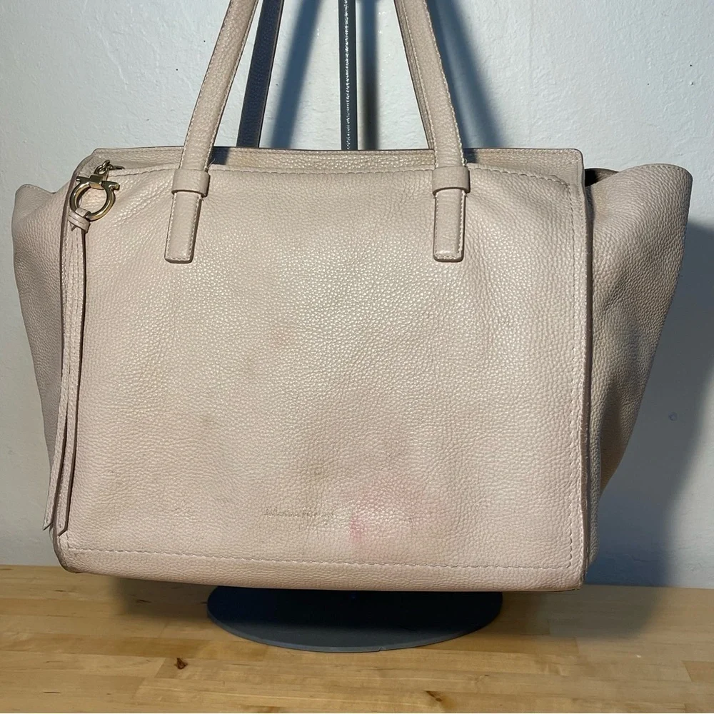 Salvatore Ferragamo Amy Large Leather Tote | Made in Italy